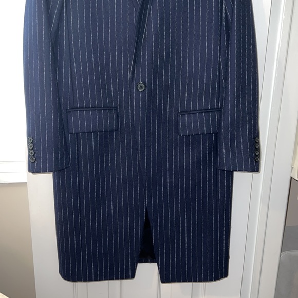 J Crew Pinstripe Wool Coat - Picture 4 of 6